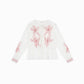 Camicia romantica in voile di cotone ricamato ecrù