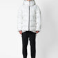 Parka oversize con logo e cappuccio removibile