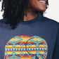 T-shirt donna Navajo in cotone biologico blu