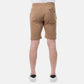 Bermuda in pile piqué beige da uomo