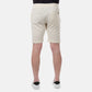 Pantaloncini bermuda in piqué ecrù da uomo