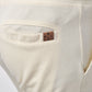 Pantaloncini bermuda in piqué ecrù da uomo