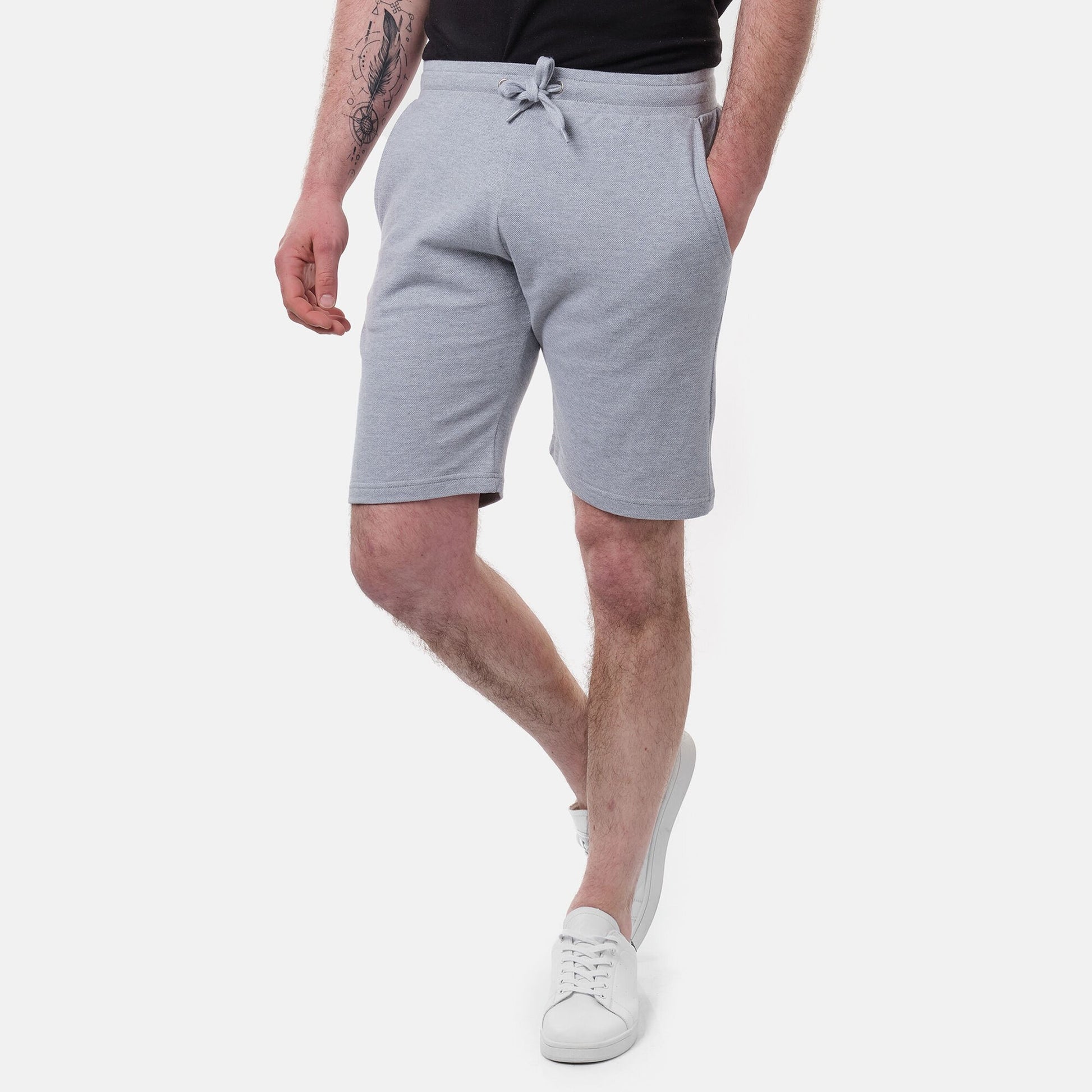 Bermuda Uomo in Piquet con Coulisse Grigio