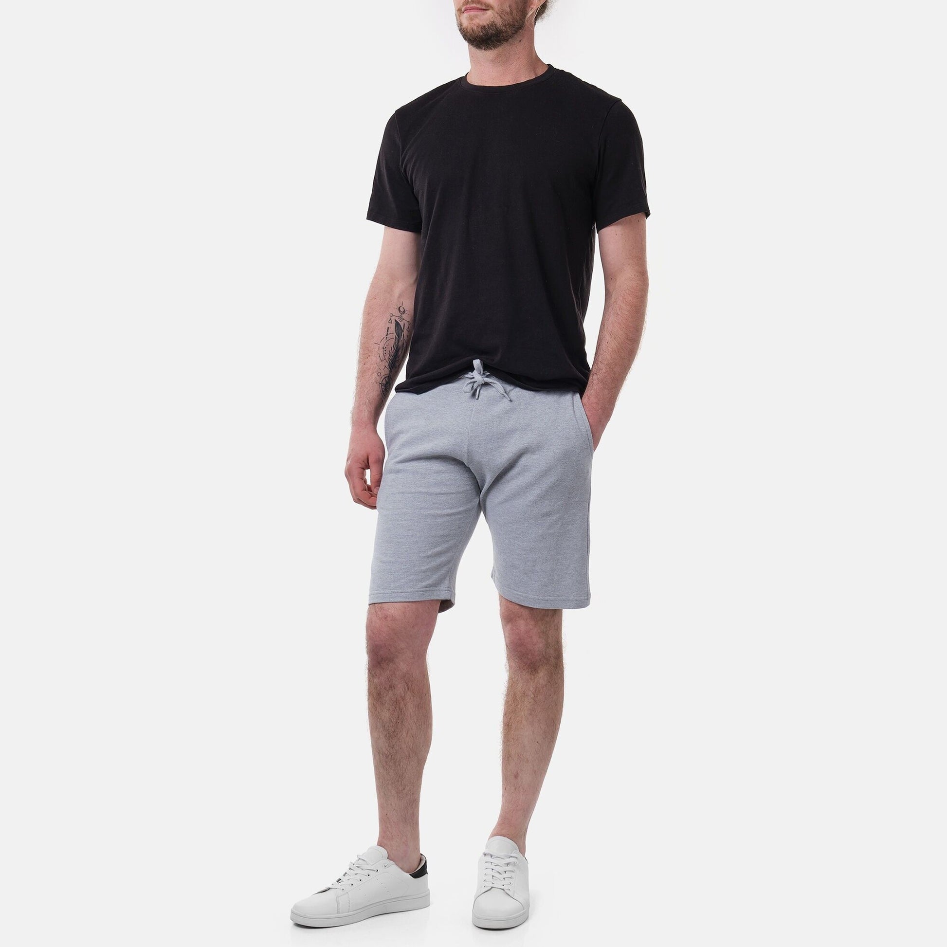 Bermuda Uomo in Piquet con Coulisse Grigio