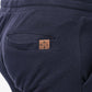Bermuda uomo in felpa piqué tinta unita blu navy