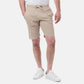 Bermuda uomo in piqué tinta unita color taupe
