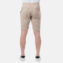 Bermuda uomo in piqué tinta unita color taupe