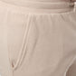 Bermuda uomo in piqué tinta unita color taupe