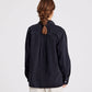 Camicia Kamilla in denim nera