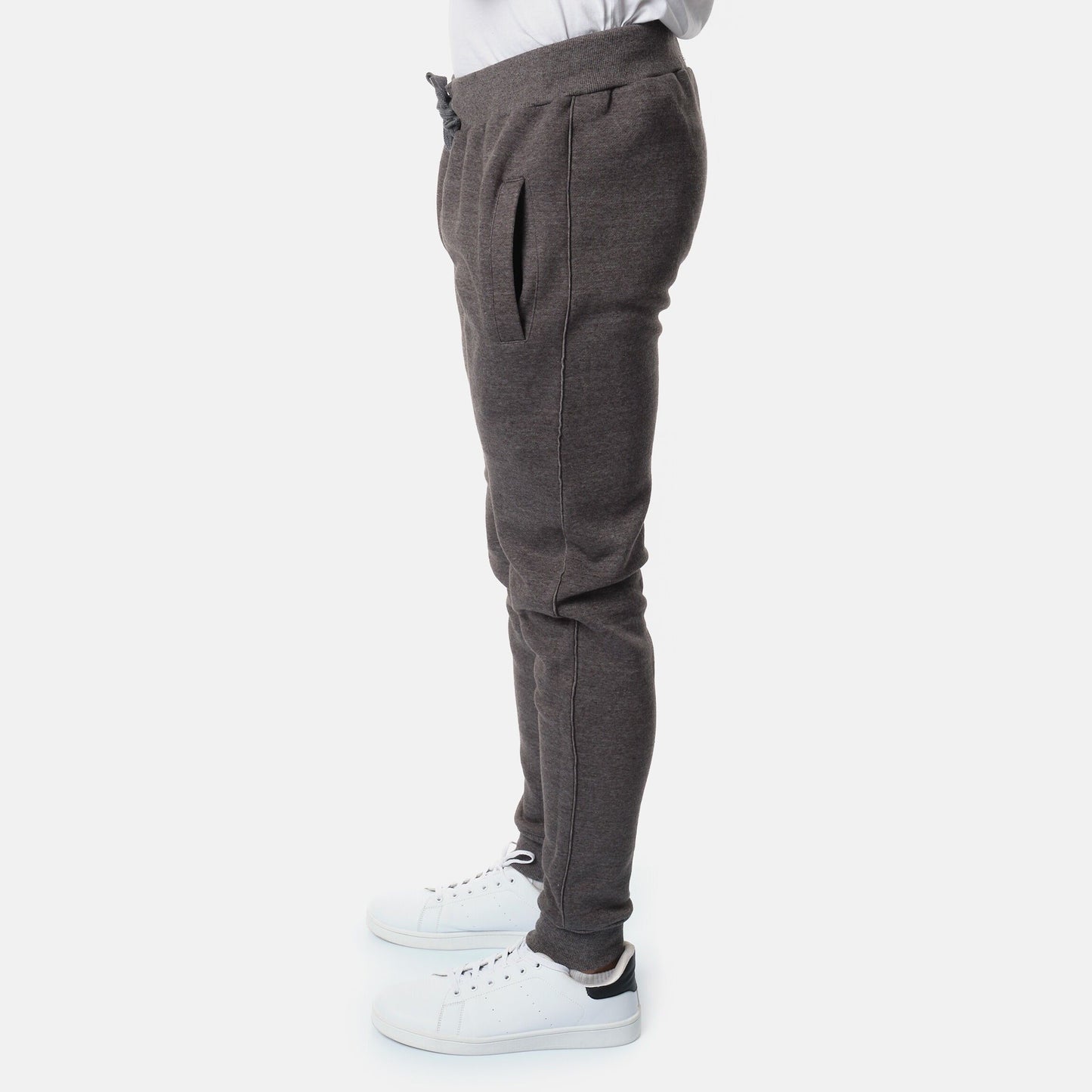 Pantaloni Jogger Uomo in Felpa Antracite
