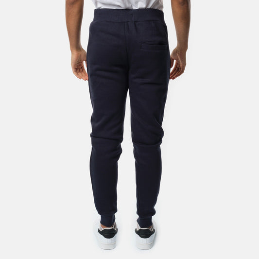 Pantaloni jogging uomo in pile blu navy