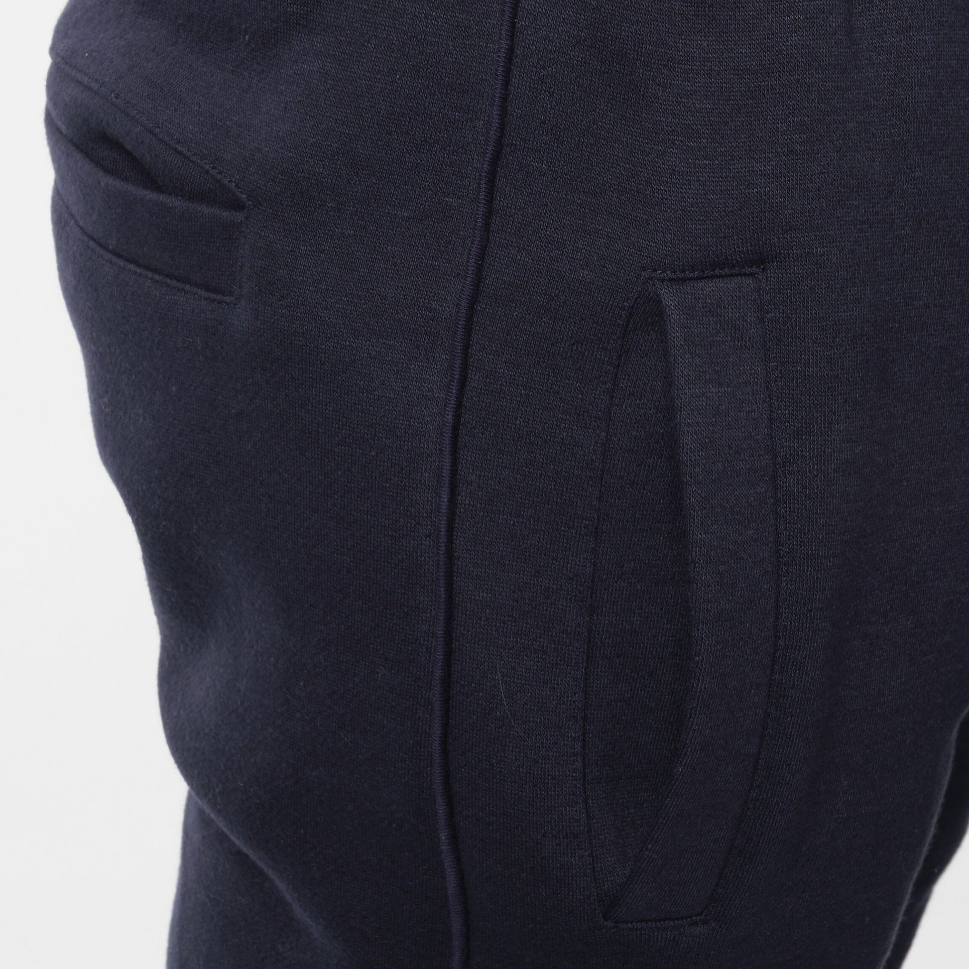 Pantaloni jogging uomo in pile blu navy