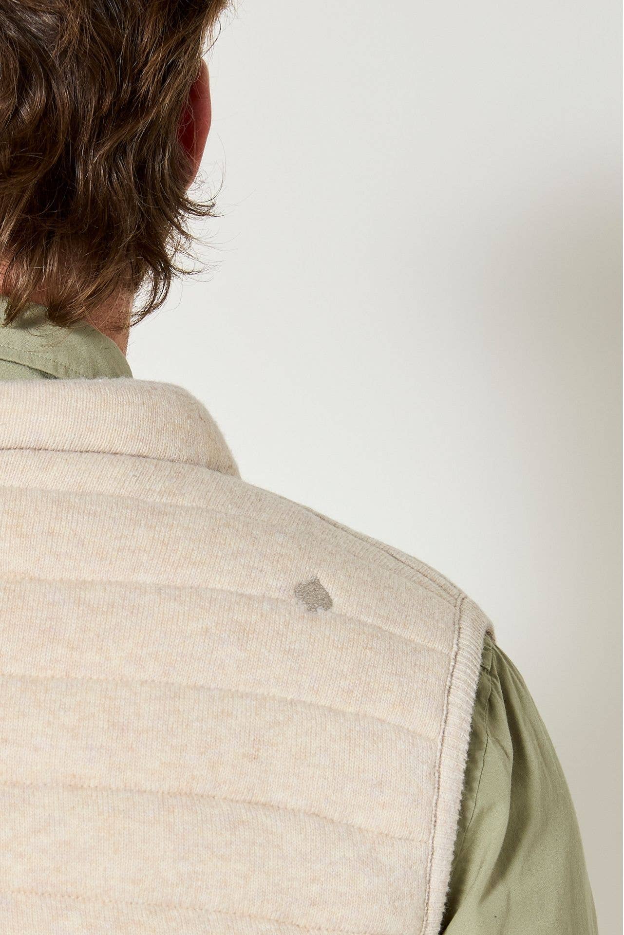 Gilet Imbottito Reversibile Uomo Beige