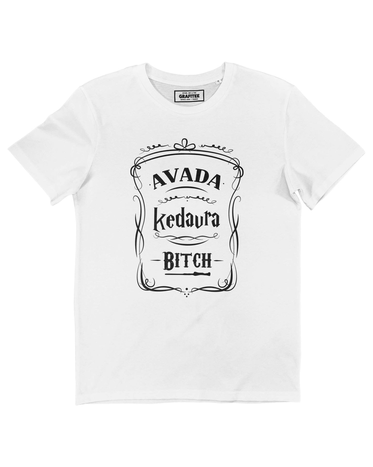 T-shirt unisex in cotone biologico con stampa Avada Kedavra