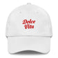 Cappellino da baseball ricamato Dolce Vita