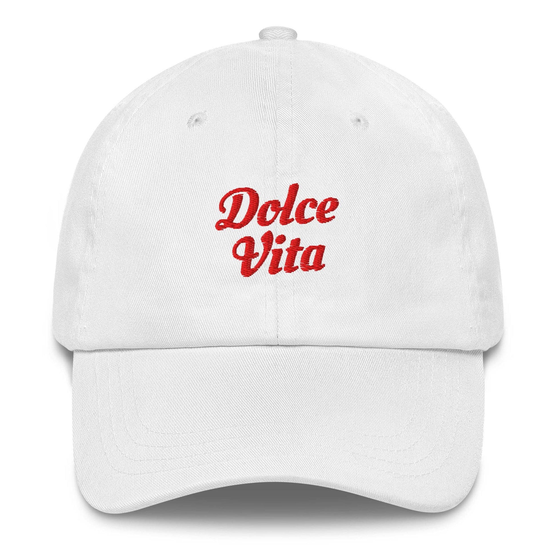 Cappellino da baseball ricamato Dolce Vita