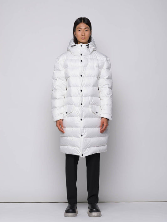 Parka Imbottito Lungo con Cappuccio Rimovibile