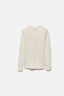 Maglione a maglia strutturata