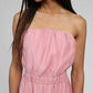 Abito bustier midi rosa Milika