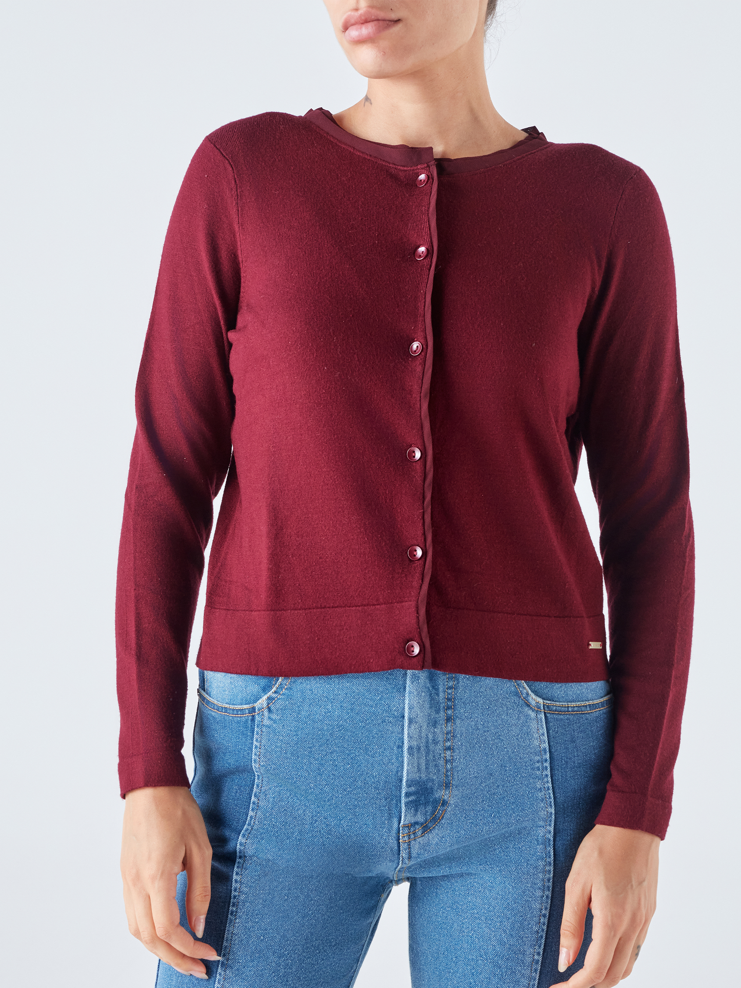 Cardigan in maglia con bottoni
