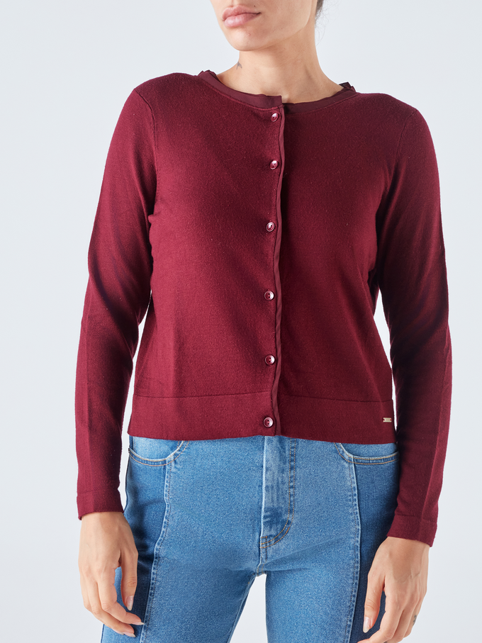 Cardigan in maglia con bottoni