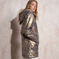 Parka impermeabile reversibile con cappuccio animalier