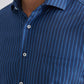 Camicia a righe comfort blu navy
