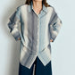 Camicia oversize a righe in cotone