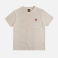 T-shirt pigmentata bianca “Life by the Sea VII”