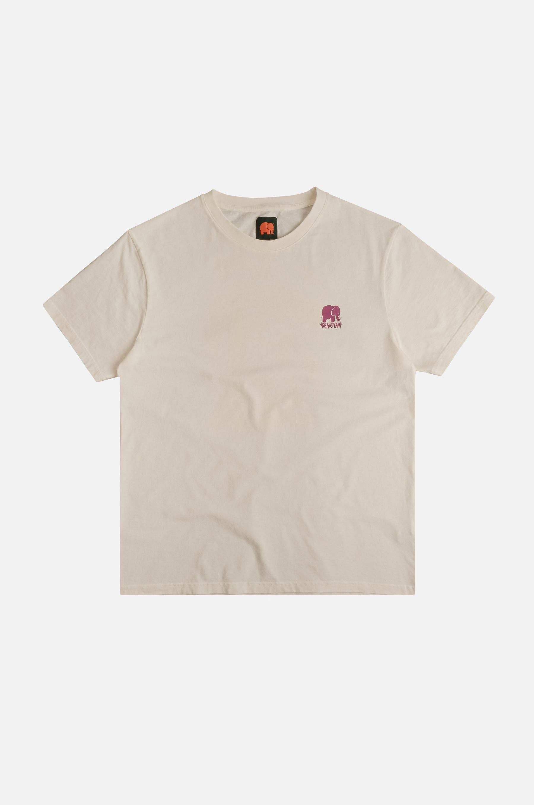 T-shirt pigmentata bianca “Life by the Sea VII”