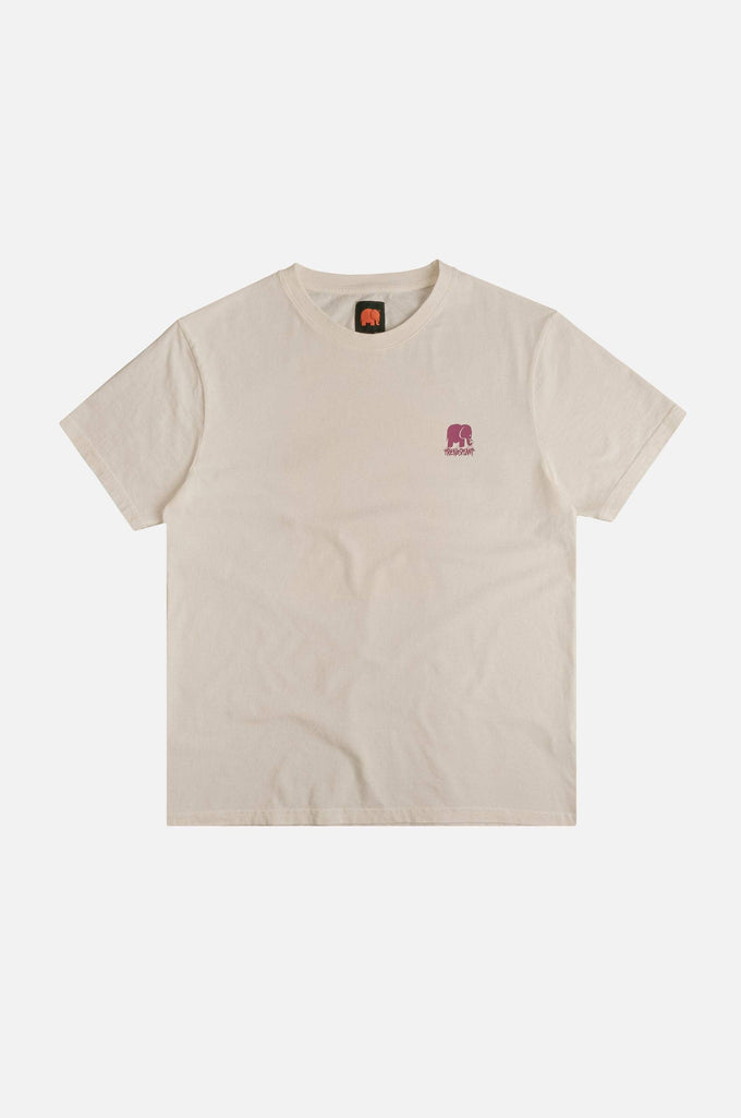 T-shirt pigmentata bianca “Life by the Sea VII”