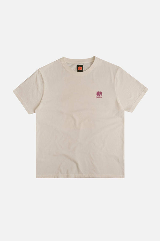 T-shirt pigmentata bianca “Life by the Sea VII”