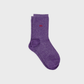 Calzini glitter viola in cotone pettinato