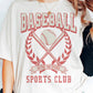 T-shirt grafica Baseball Sports Club taglie curvy