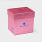 Scatola regalo doppia rosa metallizzato