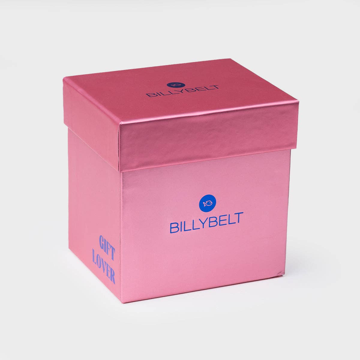 Scatola regalo doppia rosa metallizzato