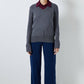 Blusa basic in maglia a trama morbida