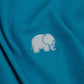 T-shirt essenziale blu mediterraneo in cotone biologico