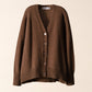 Cardigan rilassato in misto cashmere