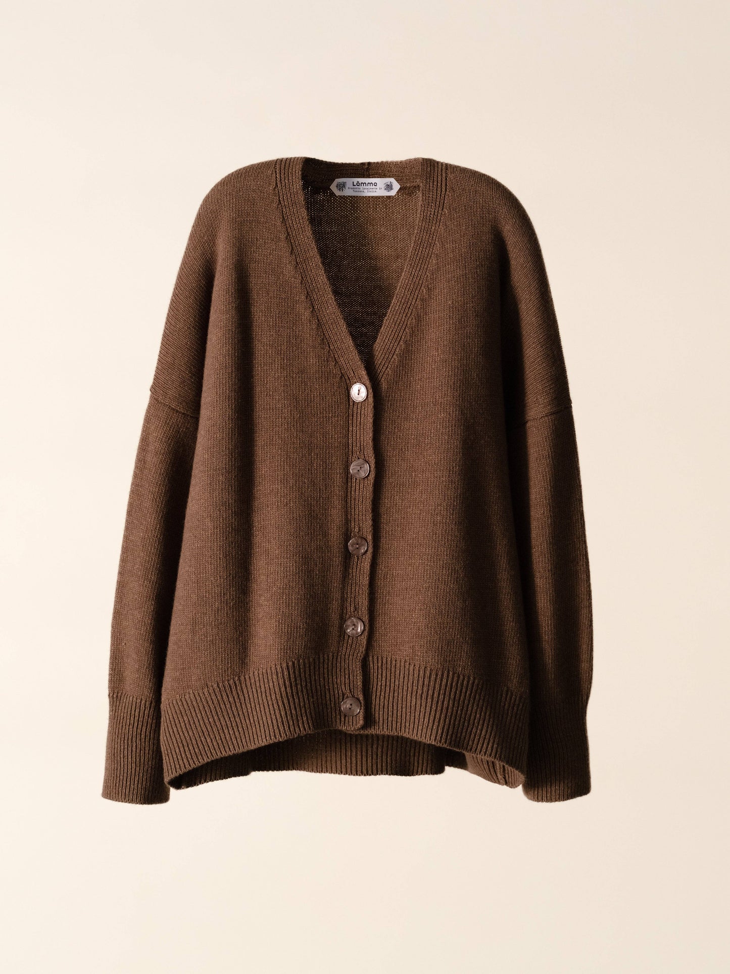 Cardigan rilassato in misto cashmere
