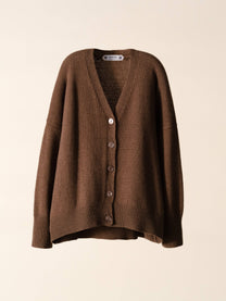 Cardigan rilassato in misto cashmere