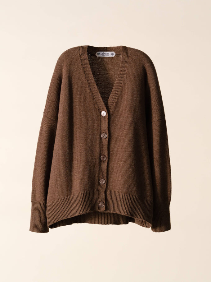 Cardigan rilassato in misto cashmere
