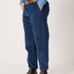 Pantaloni Sundy in velluto a coste blu celeste