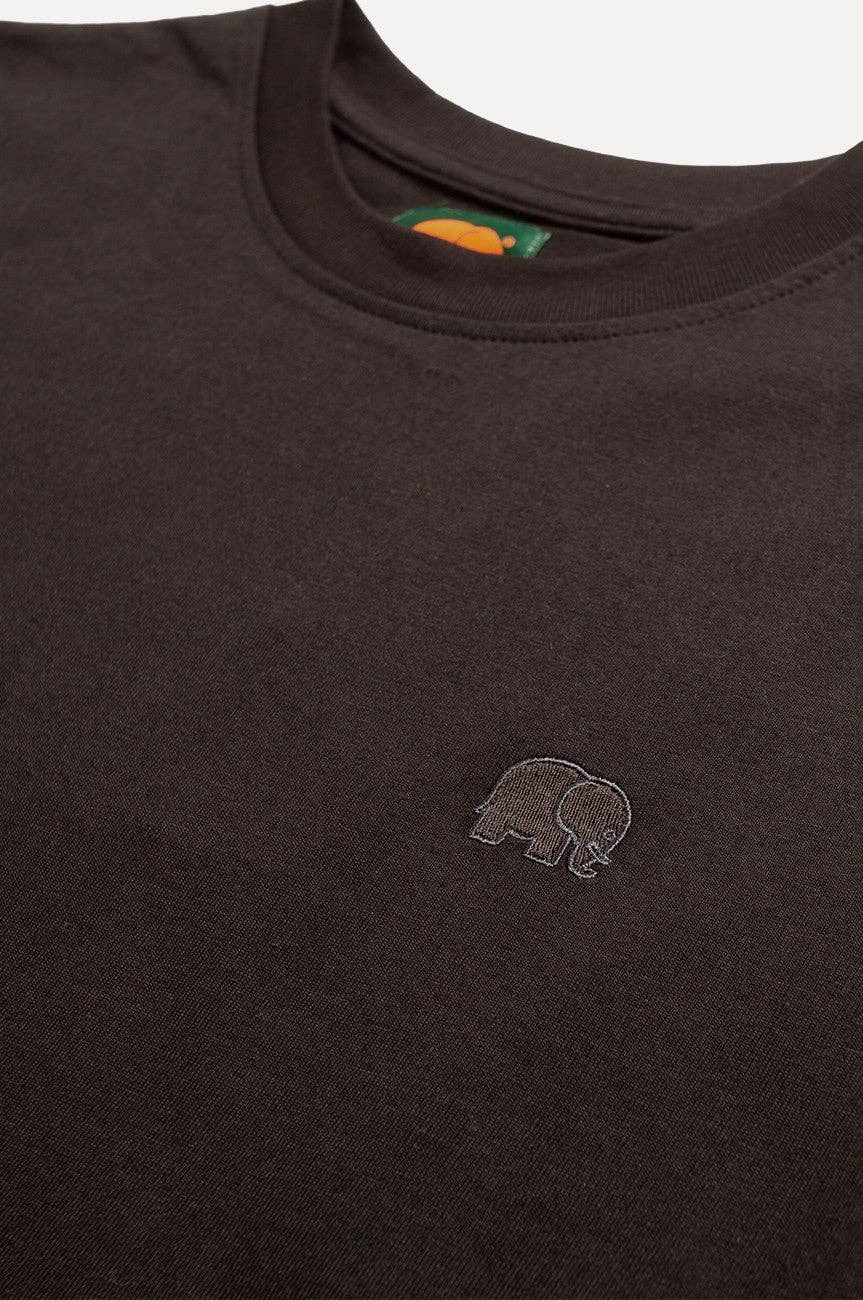 T-shirt Essenziale Nera in Cotone Biologico