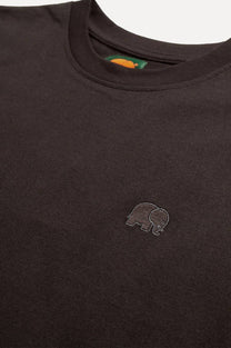 T-shirt Essenziale Nera in Cotone Biologico