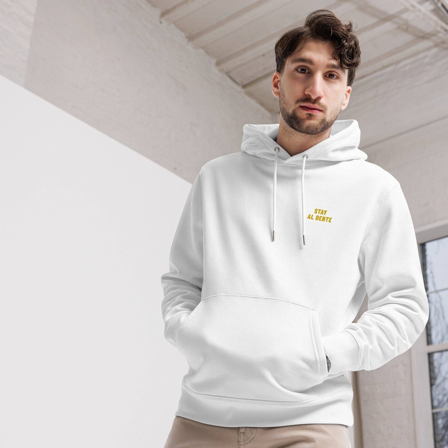 Felpa con cappuccio biologica Stay Al Dente