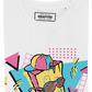 T-shirt unisex "Let’s Plank" in cotone biologico con stampa pop