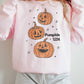 Felpa oversize con stampa zucche Halloween