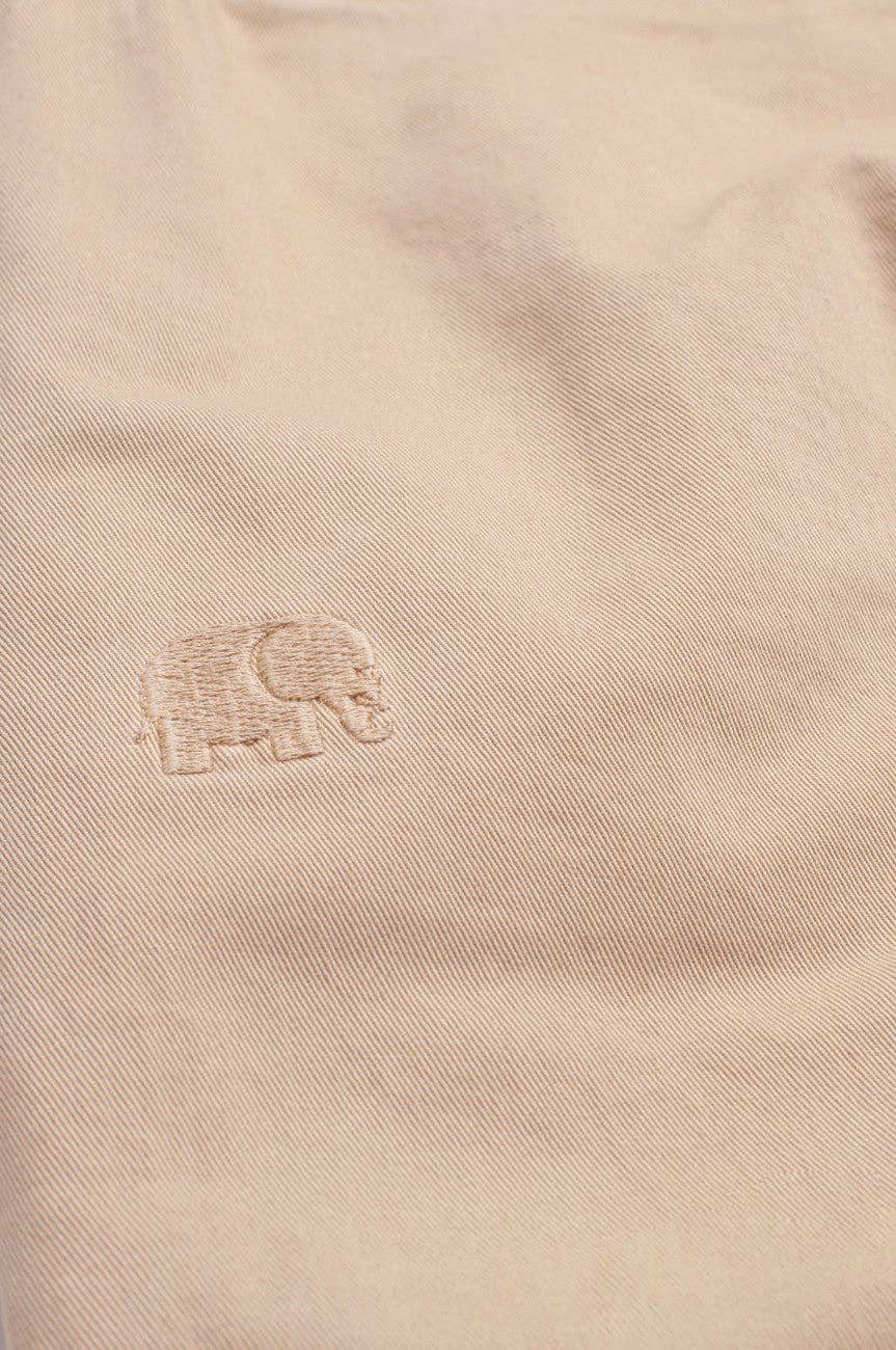 Pantaloni da arrampicata in cotone EcoDye color sabbia