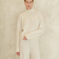 Maglione dolcevita in misto cashmere